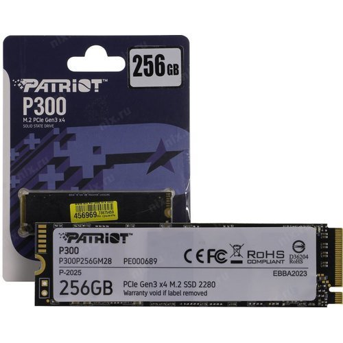 Patriot P300 SSD M.2 PCie 256GB – NJ's Computers Ltd
