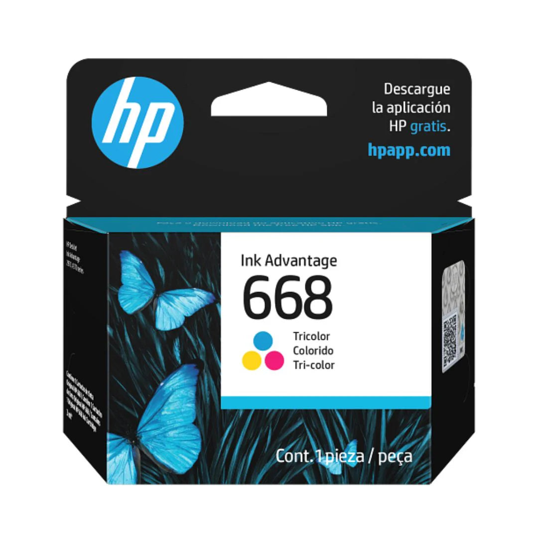 HP 668 Color Ink Cartridge 7FP36VL