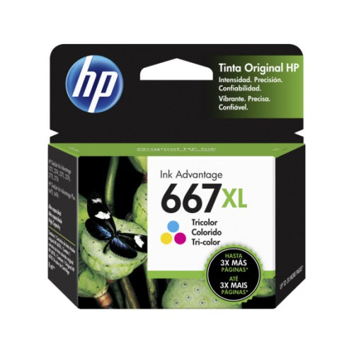 Cartucho de tinta tricolor HP 667XL 3YM80AL