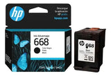 HP 668 Black Ink Cartridge 7FP37VL