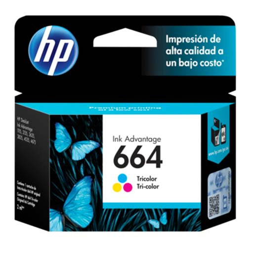 Cartucho de tinta tricolor HP 664 F6V28AL