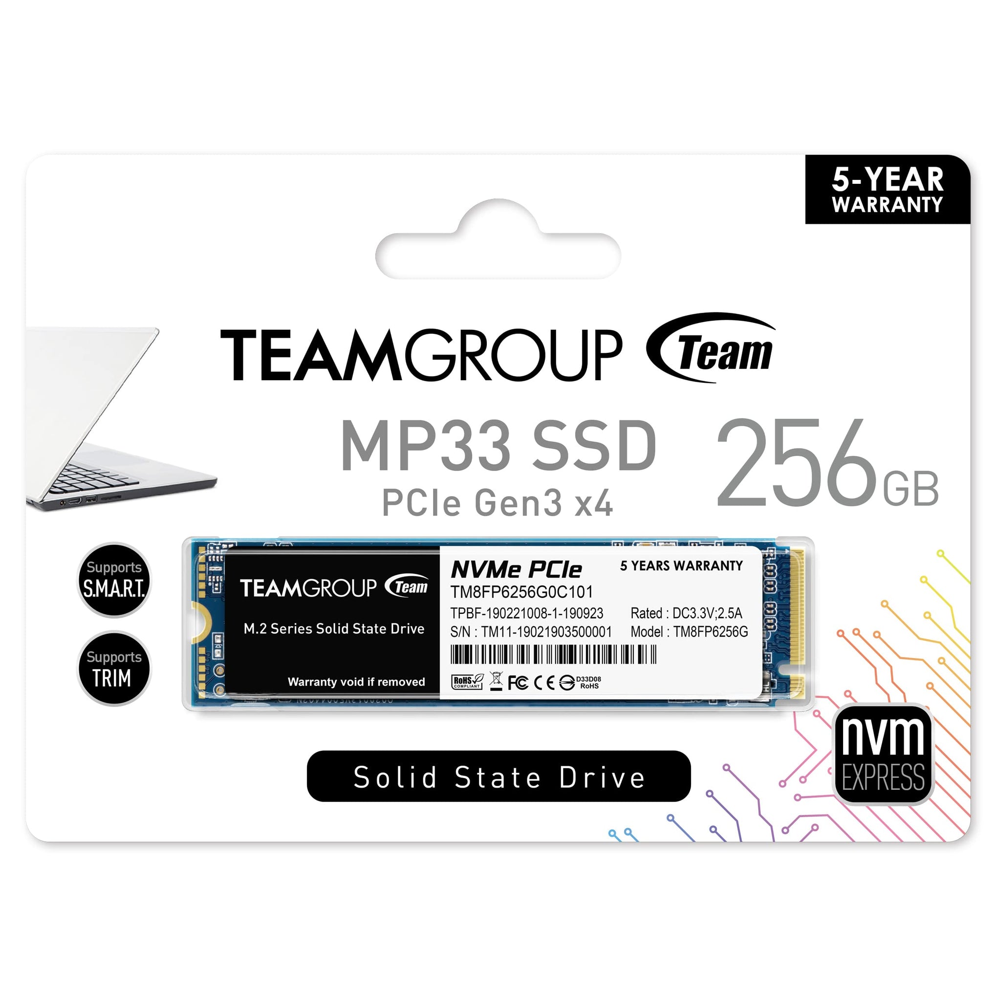 TeamGroup MP33 Gen3 256GB SSD
