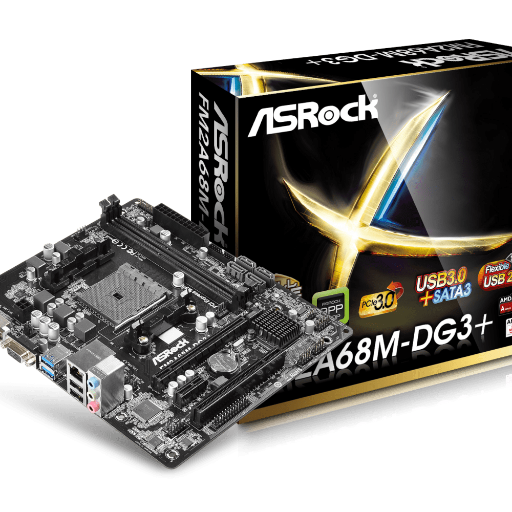 ASRock FM2A68M-DG3+ FM2/FM2+ Placa base con zócalo DDR3