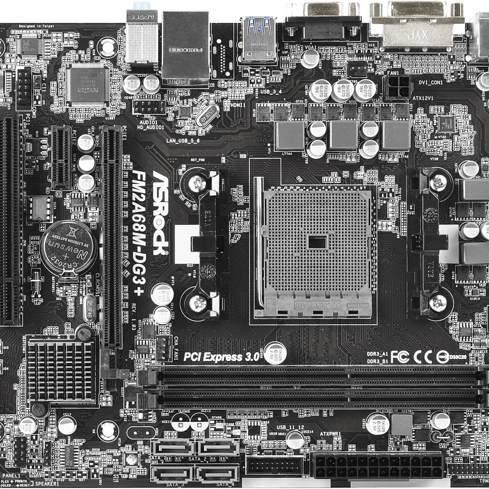 ASRock FM2A68M-DG3+ FM2/FM2+ Placa base con zócalo DDR3