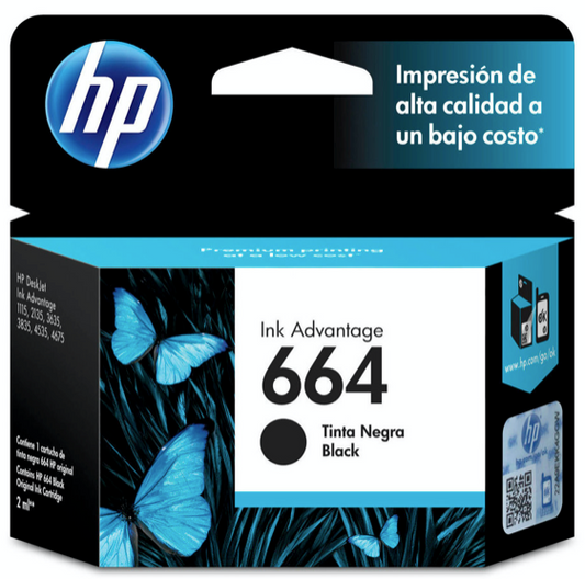 HP 664 Black Ink Cartridge F6V29AL