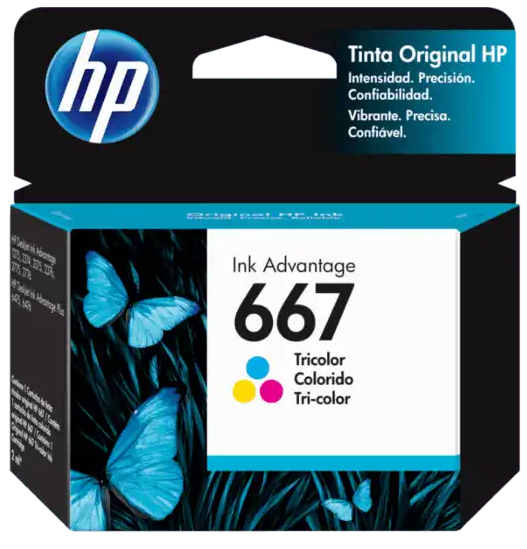HP 667 Colour Ink Cartridge 3YM78AL